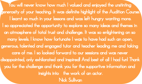 You will never know how much I valued and enjoyed