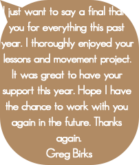 I just want to say a final thank you for everythin