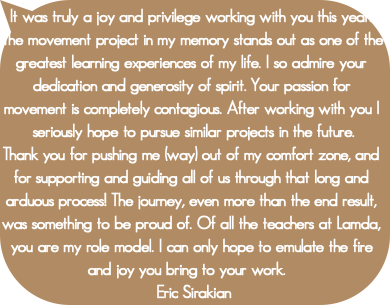 It was truly a joy and privilege working with you
