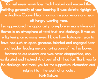 You will never know how much I valued and enjoyed