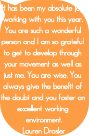 It has been my absolute joy working with you this